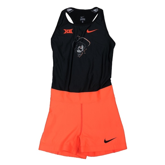 Nike Womens Singlet USA MADE Oklahoma State OSU Areoswift Size M 918112-XXX RARE - Picture 1 of 14